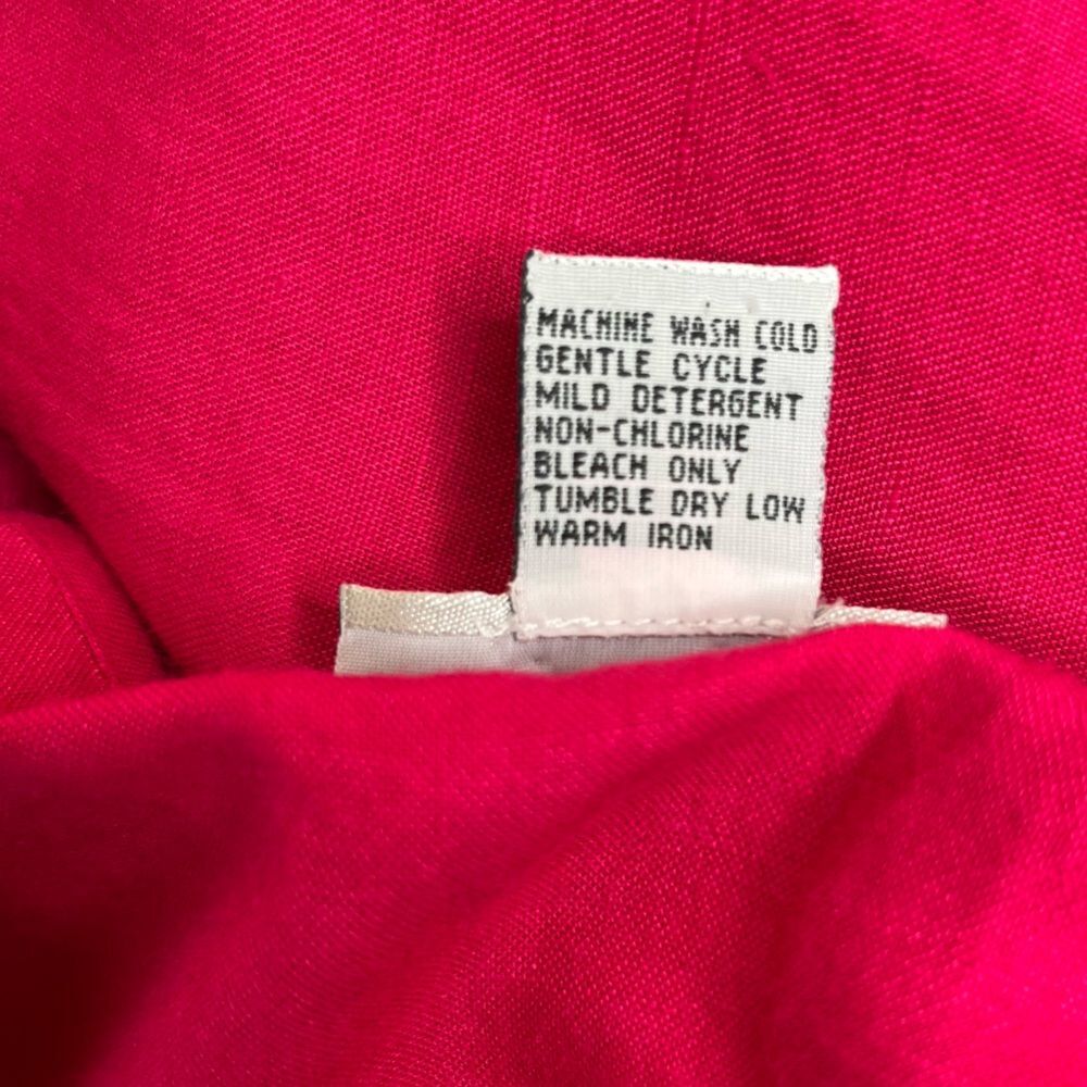 Avenue Pink Linen Rayon Maxi Shift Dress Square Neck Sleeveless Women Size 18 - Picture 7 of 10